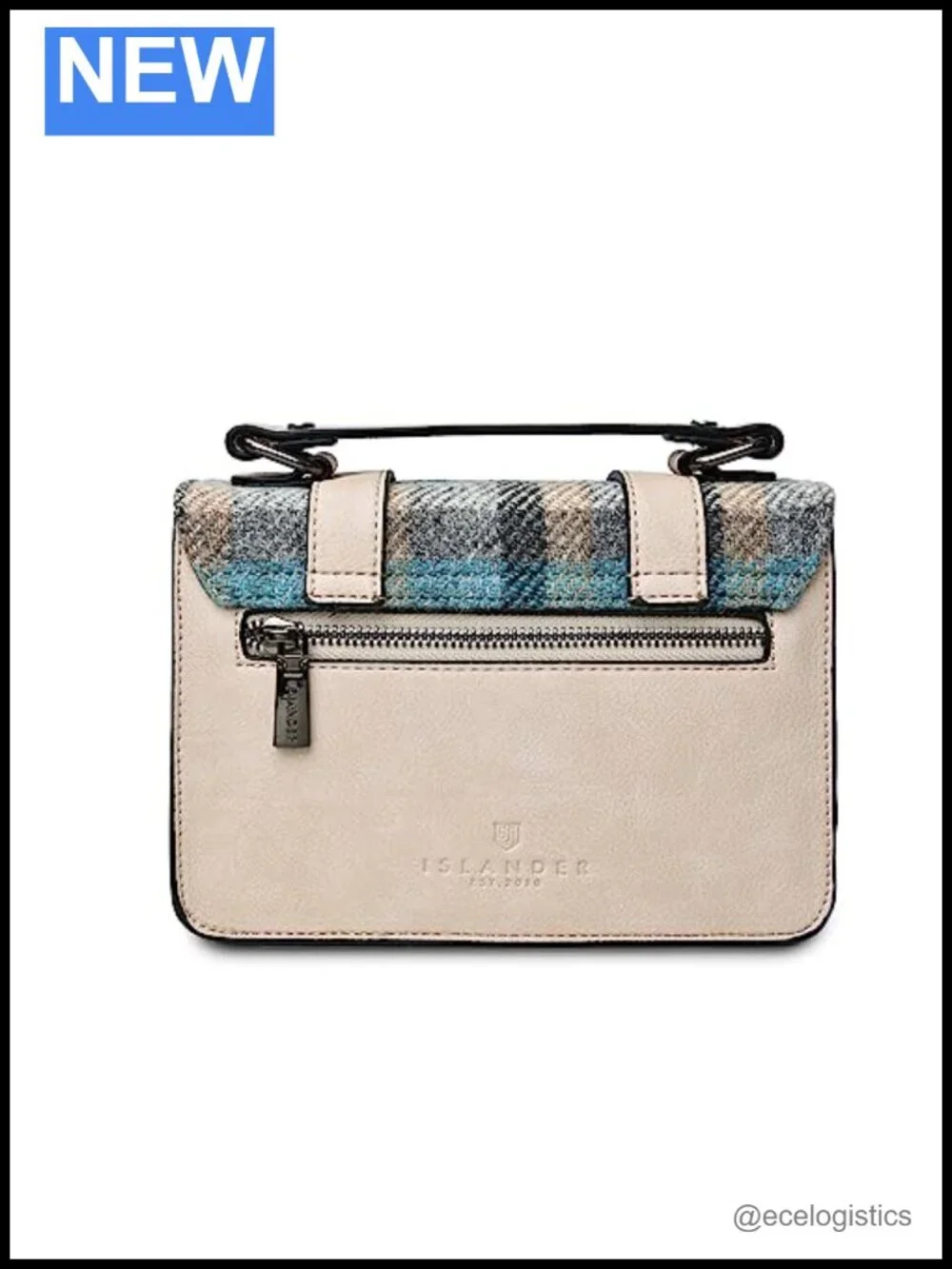 Genuine Harris Tweed Mini Satchel, Structured Crossbody Bag, Small